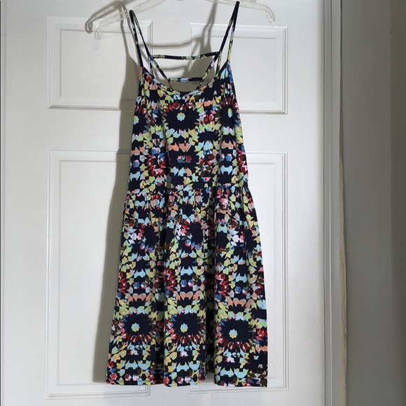 Xhilaration Dresses Xhilaration Multi Color Print Tank Dress Poshmark